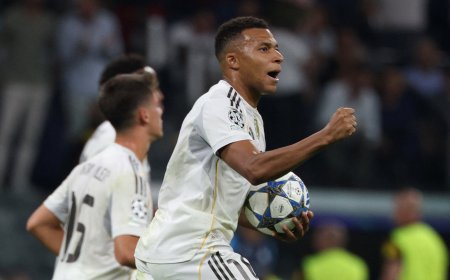Real Madrid - Olympique Marsella en directo| Los de Alonso remontan con uno menos gracias a un doblete de penalti de Mbappé