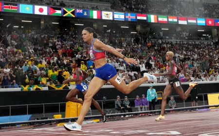 Bajo la lluvia, el relámpago McLaughlin se queda a 18 centésimas del récord de los 400m en la mejor carrera del Mundial