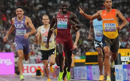 Moha Attaoui, en estado de gracia, llega a la final de 800m después de derrotar al gran Wanyonyi