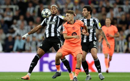 Newcastle - Barcelona en directo, el partido de la Champions en vivo | El partido se marcha sin goles al descanso