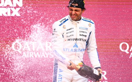 Carlos Sainz logra su primer podio con Williams en el GP de Azerbaiyán