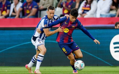 Barcelona - Real Sociedad en directo | Lewandowski adelanta al Barça tras una gran asistencia de Lamine Yamal