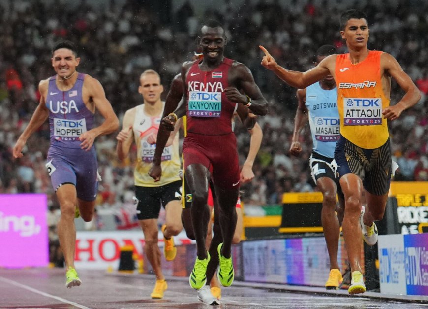 Moha Attaoui, en estado de gracia, llega a la final de 800m después de derrotar al gran Wanyonyi