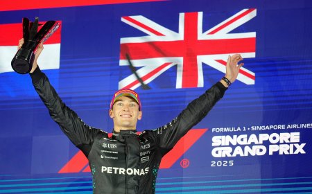 Russell se luce y McLaren respira en el GP de Singapur