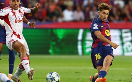 Barcelona - Olympiacos en directo | El Kaabi recorta distancias de penalti y el partido se aprieta