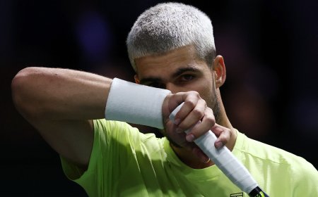 Alcaraz cae a la primera en la trampa del Masters de París