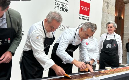 Madrid participa en la elaboración de la tableta de turrón más grande del mundo y desvelan la receta