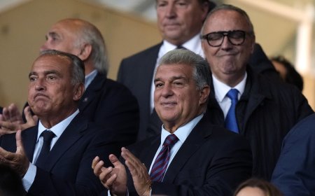 Laporta: “No sabía que Messi vendría, pero el Camp Nou es su casa”