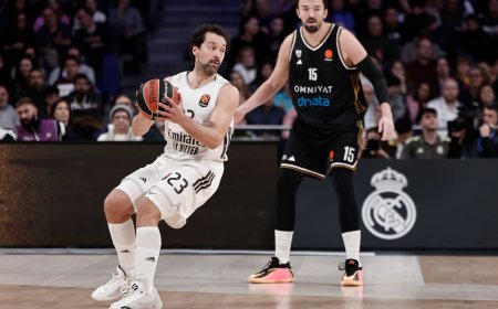 El Madrid remonta 14 puntos para brindarle una victoria a Sergio Llull en su partido 1.200 con la camiseta blanca