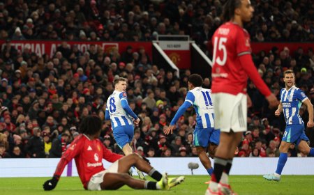 El Manchester United queda eliminado de la FA Cup tras caer ante el Brighton en Old Trafford