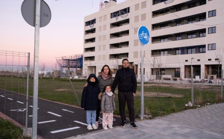 La familia Cazón, lista para colonizar un nuevo barrio de Madrid más grande que Zamora