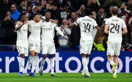 Real Madrid - Mónaco, en directo | Un doblete de Mbappé da ventaja a los blancos al descanso (2-0)