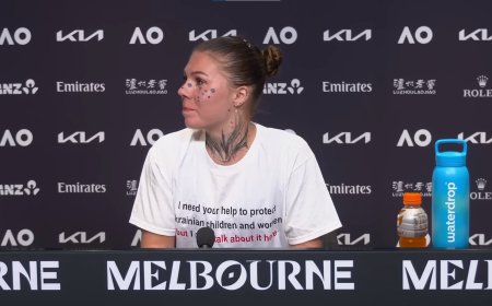 La ucrania Oleksandra Oliynykova sortea la censura en el Open de Australia: “Necesito tu ayuda... pero no puedo hablar de ello aquí”
