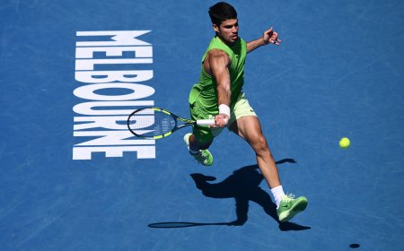 Carlos Alcaraz - Alex de Miñaur en directo, los cuartos del Open de Australia en vivo