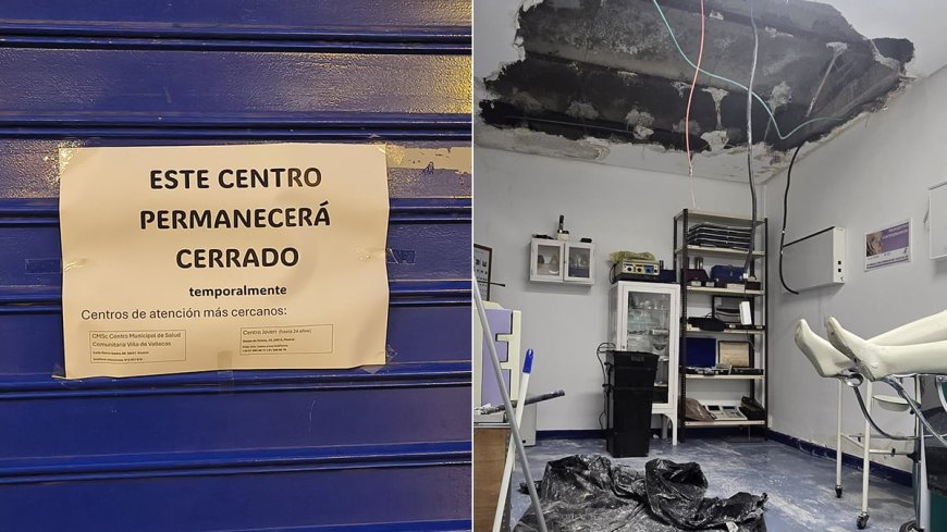 El Ayuntamiento de Madrid cierra por riesgos para la seguridad el centro de salud de Vallecas cuyo falso techo se desplomó