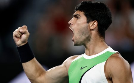Alcaraz y su inspiración en la saga Rambo para ganar el Open de Australia: “¡Lánzate desde las montañas!”