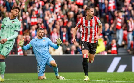 El Athletic vuelve a ganar en Liga ante el Levante gracias a un gran Guruzeta