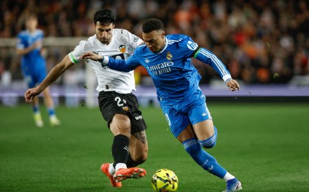 Valencia - Real Madrid en directo | Empate sin goles al descanso en Mestalla