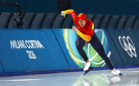 Daniel Milagros estrena el historial de España en el patinaje de velocidad de los Juegos Olímpicos de invierno