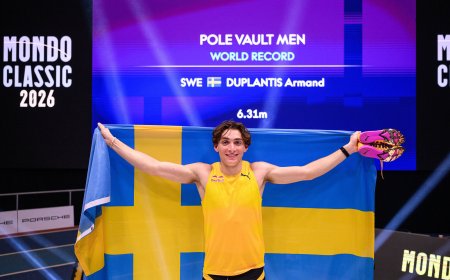 Duplantis bate su decimoquinto récord del mundo e inicia la escalada hacia los 6,40m
