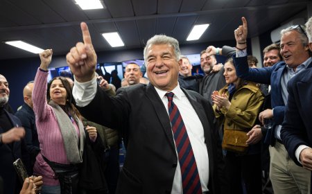 Laporta, reelegido presidente del Barcelona con el 68,18% de los votos ante Víctor Font