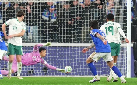 Italia derrota a Irlanda del Norte (2-0) y se jugará una plaza en el Mundial contra Gales