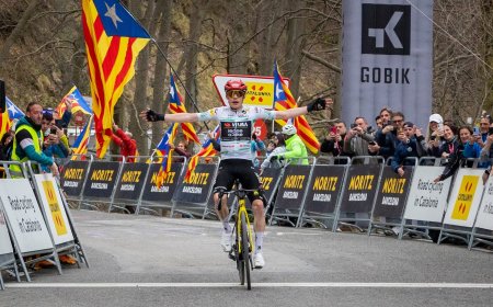 Vingegaard no tiene rival en la Volta a Catalunya