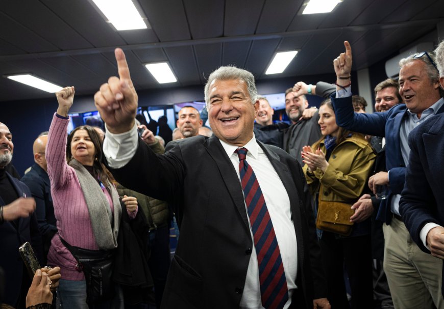 Laporta, reelegido presidente del Barcelona con el 68,18% de los votos tras el 100% de escrutinio