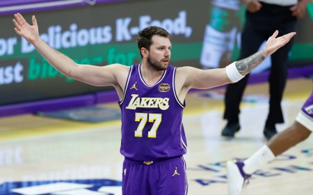 Los Lakers pierden a Luka Doncic en el peor momento por culpa de una lesión muscular