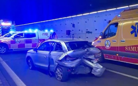 Un pique mortal en los túneles de la M-30 que provocó la muerte de un conductor que nada tenía que ver