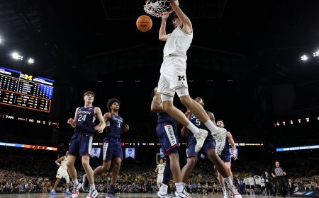 Aday Mara hace historia con Michigan y se convierte en el primer español en ganar la liga universitaria de baloncesto en EE UU