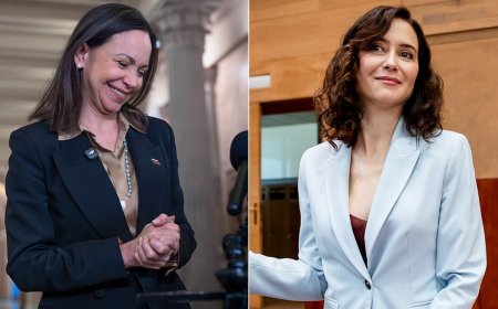 Ayuso organizó durante semanas la visita a España de María Corina Machado, que no ha pedido por ahora reunirse con Pedro Sánchez