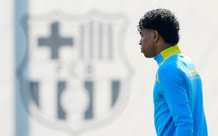 El Barça mima a Lamine Yamal, que no se entrena con sus compañeros en la previa del derbi del Camp Nou