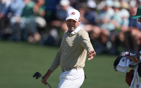 Sergio García pide perdón por romper un palo en el Masters de Augusta