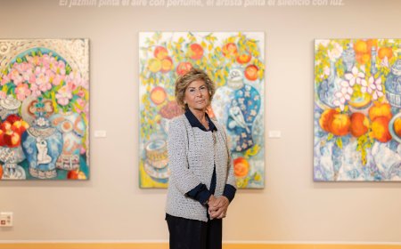 Pintar la vida en color, la idea central de la nueva exposición de la artista María Jesús de Frutos