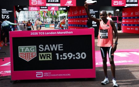 El maratón en 1h 59m 30s de Sawe es solo la novena proeza de la historia del atletismo