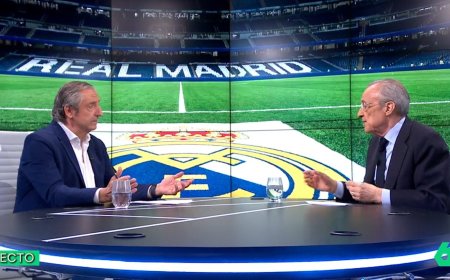Florentino Pérez, en su entrevista con Pedrerol en La Sexta: “Solo he recibido felicitaciones”