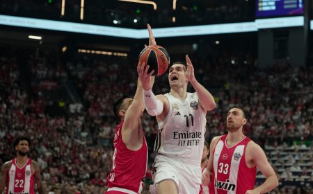 Olympiacos - Real Madrid en directo | El Madrid llega al último cuarto con cuatro puntos de ventaja