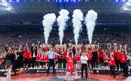 El Olympiacos rinde a un heroico Madrid en una final apasionante y gana la Euroliga