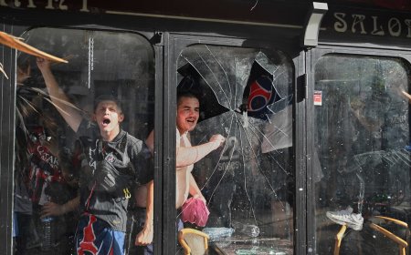 780 detenidos y más de 200 heridos durante las celebraciones de la victoria del PSG en la Champions