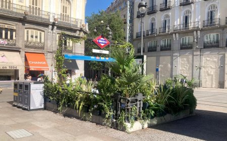 Las plantas llegan por fin a la Puerta del Sol, pero solo en una parada de metro y para promocionar una cerveza