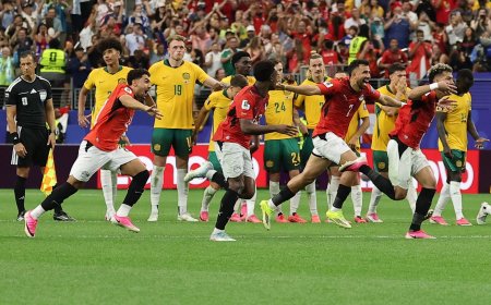 Egipto sobrevive a los goles en contra de Hany para eliminar a Australia