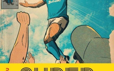 Superhéroes sobre el césped