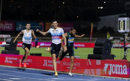 Attaoui choca contra un Barroso imperial en la final del Campeonato de España de 800m