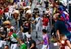 Catorce heridos en el único encierro nocturno de las fiestas de San Sebastián de los Reyes