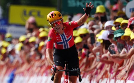La cabalgata de la valquiria Sigrid Haugset ilumina la etapa jurásica del Tour de Francia
