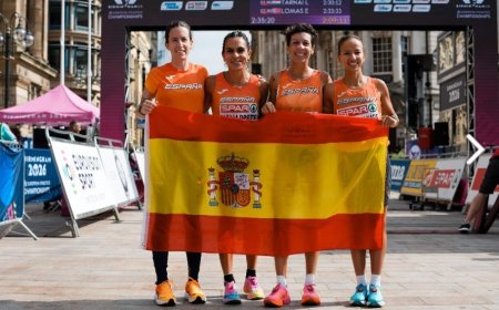 España brilla en el maratón: las atletas españolas logran la medalla de bronce por equipos en el Europeo