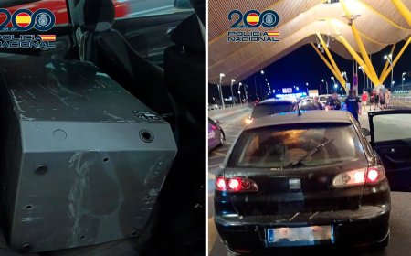 Tres detenidos por robar en una cafetería de Villalba y huir hasta Barajas por cinco carreteras en un coche robado