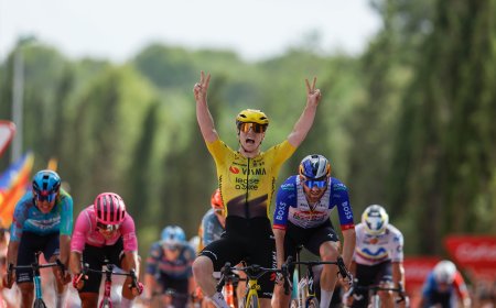 Brennan vuelve a rematar otra lanzadera perfecta del Visma en la Vuelta a España