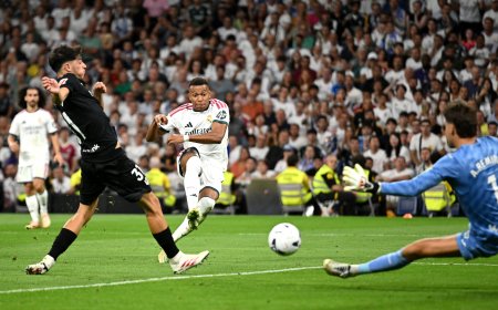 Mbappé y Bellingham calman al Bernabéu con una goleada a la Real Sociedad